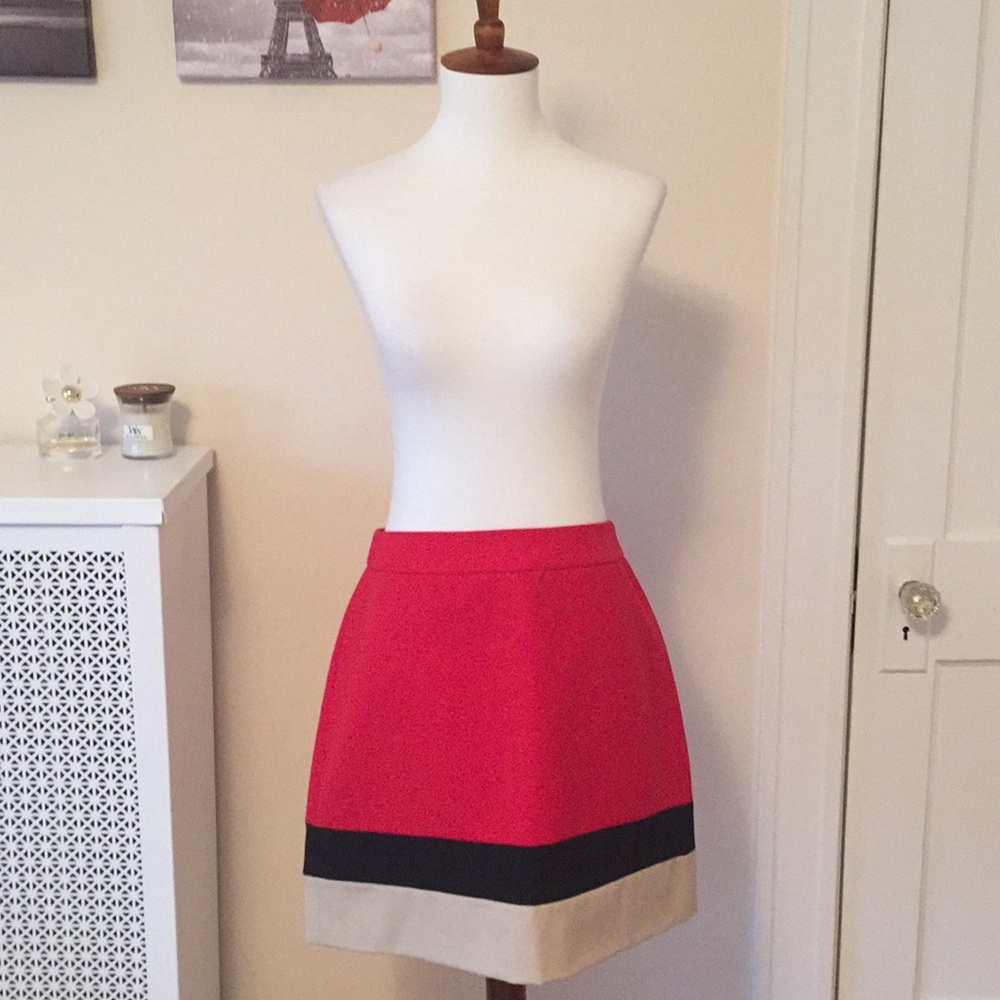 Brand new Kate Spade color-block skirt